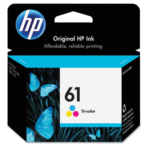 HP 61, (CH562WN) Tri-Color Original Ink Cartridge-(HEWCH562WN)