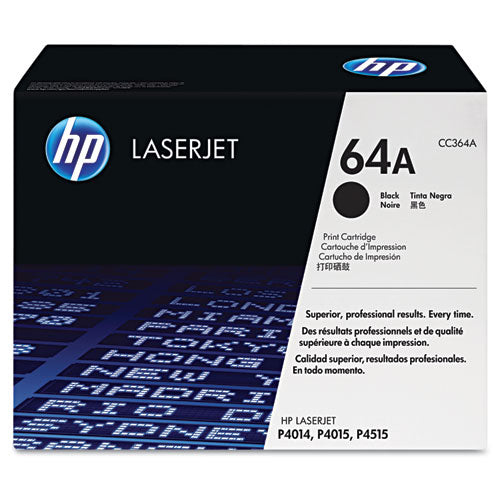 HP 64A, (CC364A) Black Original LaserJet Toner Cartridge-(HEWCC364A)