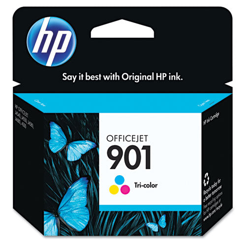 HP 901, (CC656AN) Tri-Color Original Ink Cartridge-(HEWCC656AN)