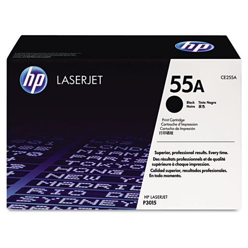 HP 55A, (CE255A) Black Original LaserJet Toner Cartridge-(HEWCE255A)