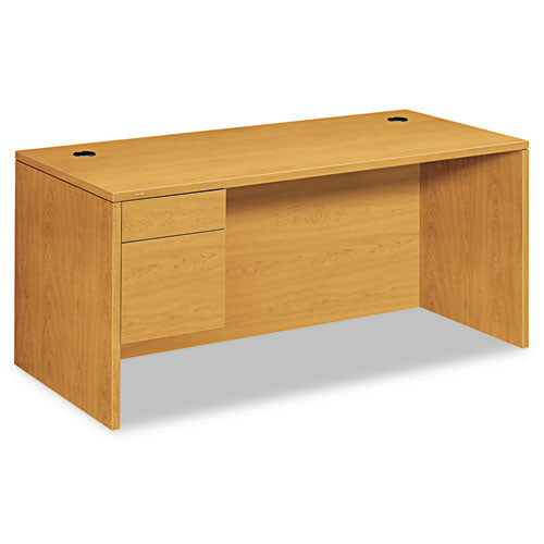 10500 Series "L" Workstation Single Pedestal Desk, 66" x 30" x 29.5", Harvest-(HON10584LCC)