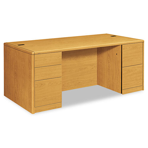 10700 Series Double Pedestal Desk with Full-Height Pedestals, 72" x 36" x 29.5", Harvest-(HON10799CC)