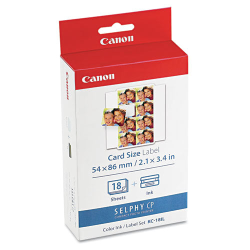 7740A001 (KC-18IL) Ink/Label Combo, Black/Tri-Color-(CNM7740A001)