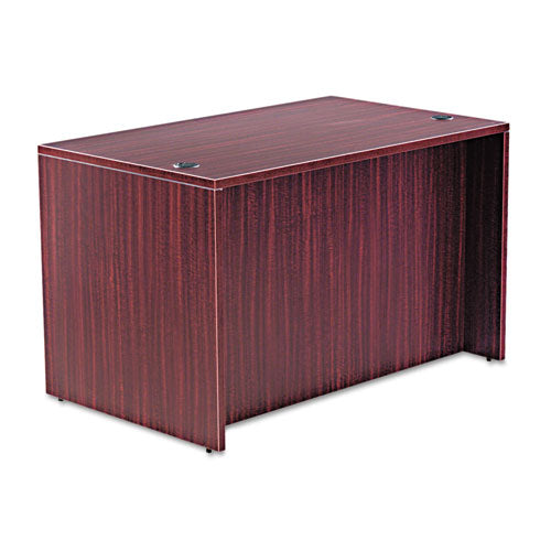 Alera Valencia Series Straight Front Desk Shell, 47.25" x 29.5" x 29.63", Mahogany-(ALEVA214830MY)