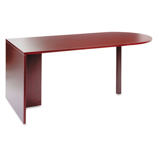 Alera Valencia Series D-Top Desk, 71" x 35.5" x 29.63", Mahogany-(ALEVA277236MY)