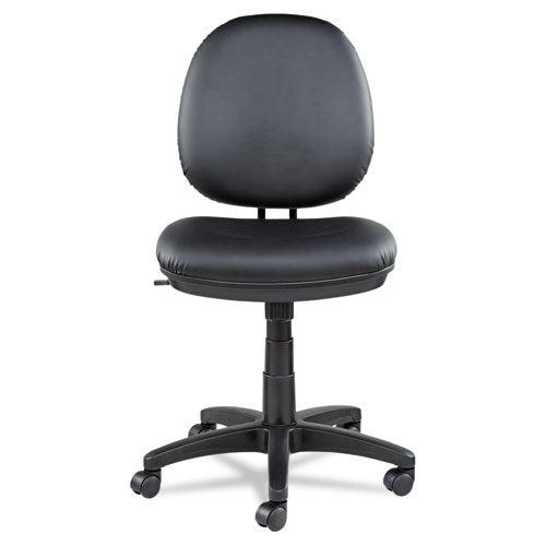 Alera Interval Series Swivel/Tilt Task Chair, Bonded Leather Seat/Back, Up to 275 lb, 18.11" to 23.22" Seat Height, Black-(ALEIN4819)