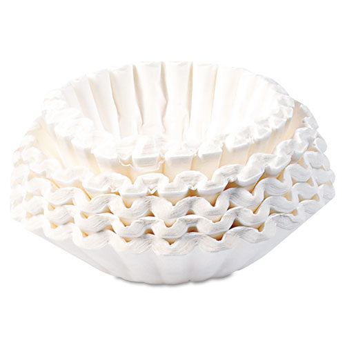 Flat Bottom Coffee Filters, 12 Cup Size, 250/Pack, 12 Packs/Carton-(BUNBCF250CT)