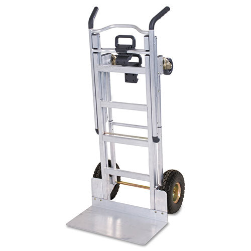 3-in-1 Convertible Hand Truck, 800 lb to 1,000 lb Capacity, 21.06 x 21.85 x 48.03, Aluminum-(CSC12312ABL1E)