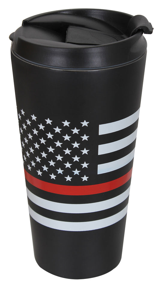 Rothco Thin Red Line Flag Travel Mug