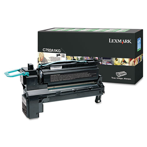 C792A1KG Return Program Toner, 6,000 Page-Yield, Black-(LEXC792A1KG)