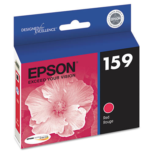 T159720 (159) UltraChrome Hi-Gloss 2 Ink, Red-(EPST159720)