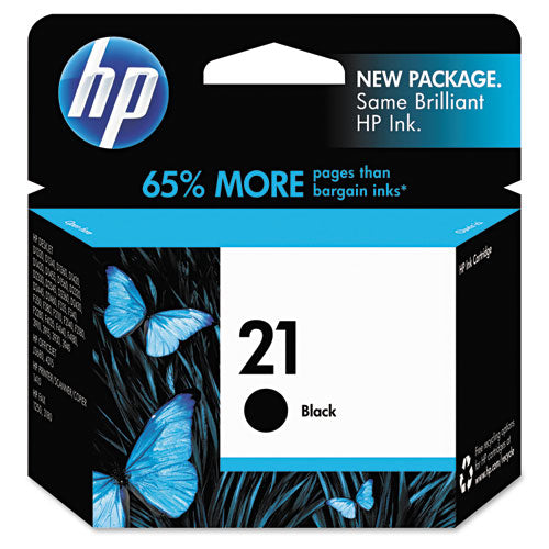 HP 21, (C9351AN) Black Original Ink Cartridge-(HEWC9351AN)