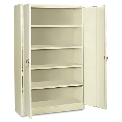 Assembled Jumbo Steel Storage Cabinet, 48w x 24d x 78h, Putty-(TNNJ2478SUPY)