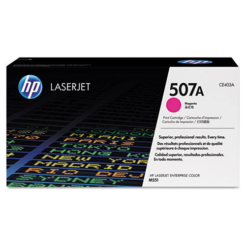 HP 507A, (CE403A) Magenta Original LaserJet Toner Cartridge-(HEWCE403A)