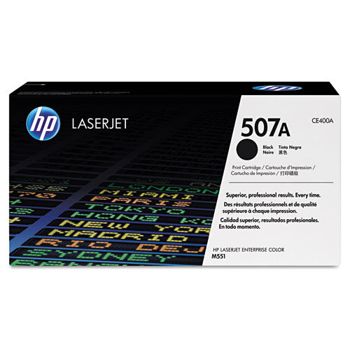 HP 507A, (CE400A) Black Original LaserJet Toner Cartridge-(HEWCE400A)