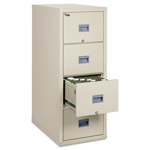 Patriot by FireKing Insulated Fire File, 1-Hour Fire Protection, 4 Letter-Size File Drawers, Parchment, 17.75 x 31.63 x 52.75-(FIR4P1831CPA)