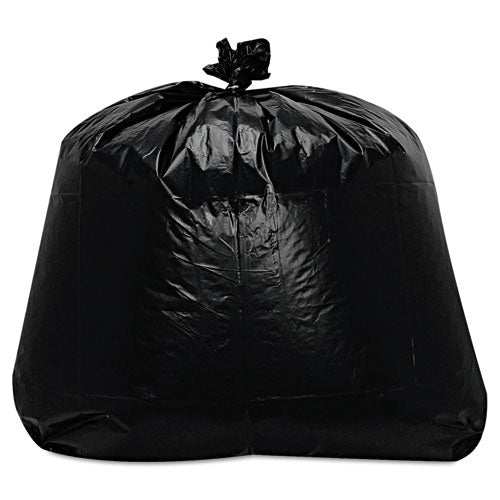 Low-Density Can Liners, 56 gal, 1.6 mil, 43" x 47", Black, 100/Carton-(TRNML4347X)