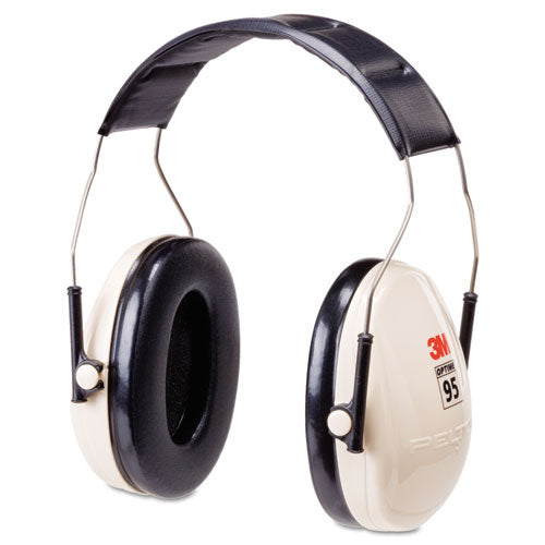 PELTOR OPTIME 95 Low-Profile Folding Ear Muff H6f/V, 21 dB, Beige/Black-(MMMH6FV)