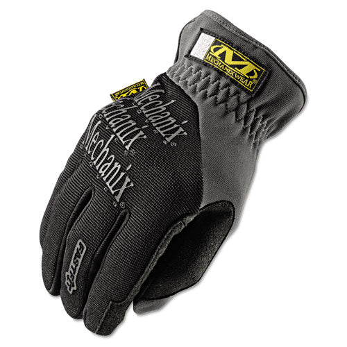 FastFit Work Gloves, Black, Medium-(MNXMFF05009)