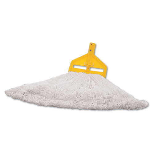 Finish Mop Heads, Nylon, White, Large-(RCPT20106)