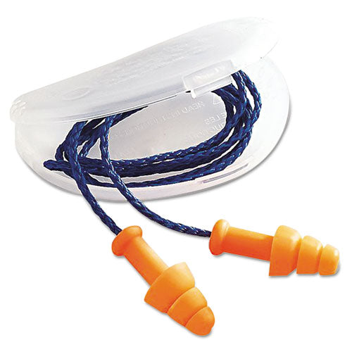 SmartFit Multiple-Use Earplugs, Corded, 25NRR, Orange, 100 Pairs-(HOWSMF30)