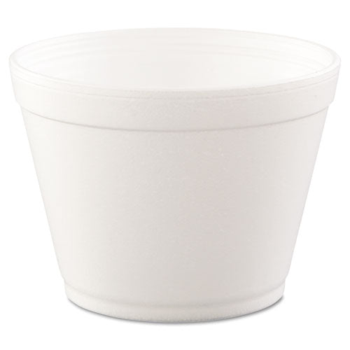 Foam Containers, Extra Squat, 16 oz, White, 25/Bag, 20 Bags/Carton-(DCC16MJ32)