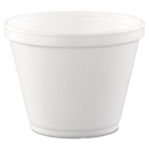 Food Containers, 12 oz, White, Foam, 25/Bag, 20 Bags/Carton-(DCC12SJ20)