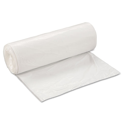 Low-Density Commercial Can Liners, 60 gal, 0.7 mil, 38" x 58", White, 25 Bags/Roll, 4 Rolls/Carton-(IBSSL3858XHW2)