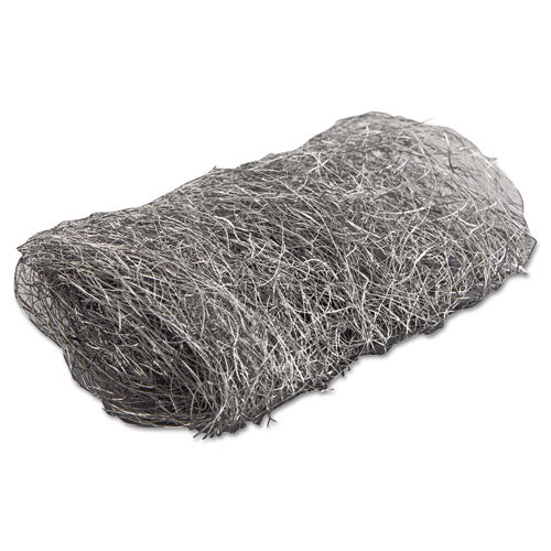 Industrial-Quality Steel Wool Hand Pads, #4 Extra Coarse, Steel Gray, 16 Pads/Sleeve, 12 Sleeves/Carton-(GMA117007)