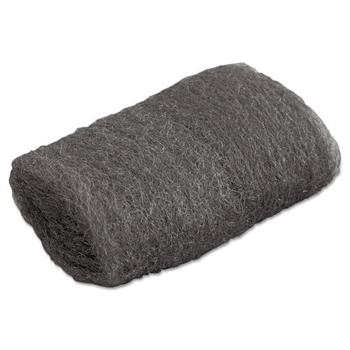 Industrial-Quality Steel Wool Hand Pads, #00 Very Fine, Steel Gray, 16 Pads/Sleeve, 12/Sleeves/Carton-(GMA117002)