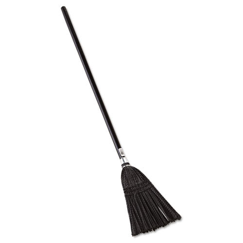 Lobby Pro Synthetic-Fill Broom, Synthetic Bristles, 37.5" Overall Length, Black-(RCP2536)