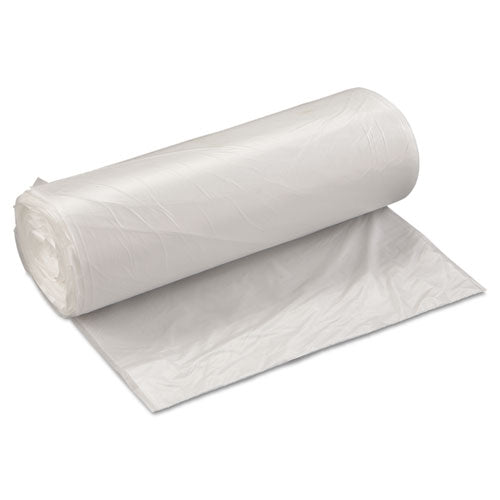 High-Density Commercial Can Liners Value Pack, 60 gal, 19 microns, 38" x 58", Clear, 25 Bags/Roll, 6 Rolls/Carton-(IBSVALH3860N22)