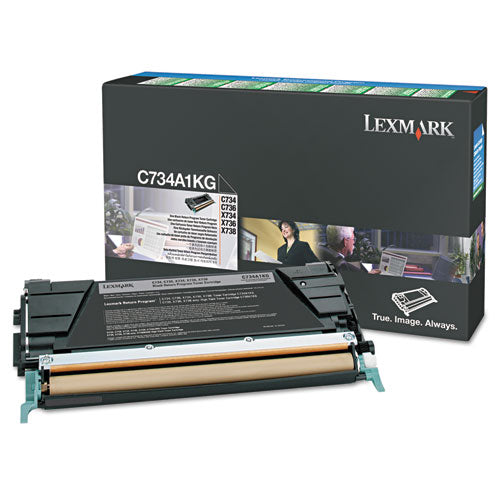 X746H1KG Return Program High-Yield Toner, 12,000 Page-Yield, Black-(LEXX746H1KG)