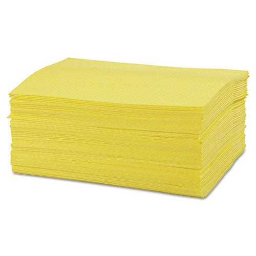 Masslinn Dust Cloths, 1-Ply, 16 x 24, Unscented, Yellow, 50/Pack, 8 Packs/Carton-(CHI0213)