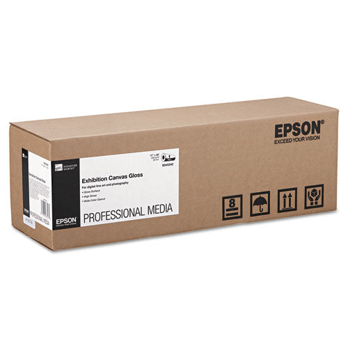 Exhibition Canvas, 22 mil, 17" x 40 ft, Glossy White-(EPSS045242)
