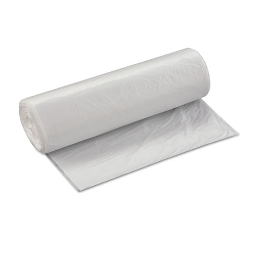 High-Density Commercial Can Liners Value Pack, 60 gal, 12 microns, 38" x 58", Clear, 25 Bags/Roll, 8 Rolls/Carton-(IBSVALH3860N14)