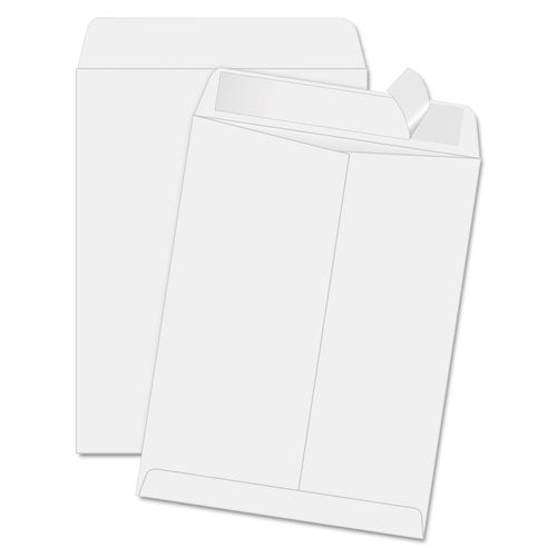 Redi-Strip Catalog Envelope, #14 1/2, Cheese Blade Flap, Redi-Strip Adhesive Closure, 11.5 x 14.5, White, 100/Box-(QUA44834)