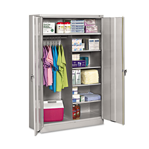 Jumbo Combination Steel Storage Cabinet, 48w x 24d x 78h, Light Gray-(TNNJ2478SUCLGY)