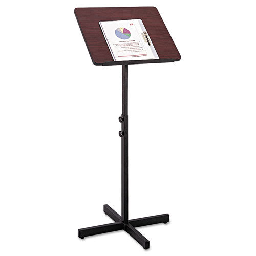 Adjustable Speaker Stand, 21 x 21 x 29.5 to 46, Mahogany/Black-(SAF8921MH)