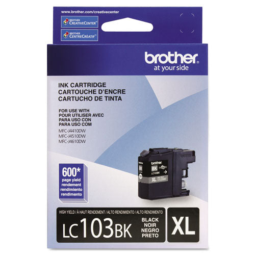 LC103BK Innobella High-Yield Ink, 600 Page-Yield, Black-(BRTLC103BK)