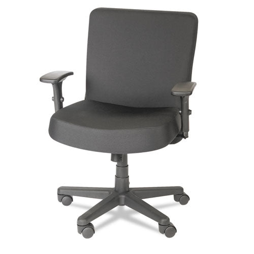 Alera XL Series Big/Tall Mid-Back Task Chair, Supports Up to 500 lb, 17.5" to 21" Seat Height, Black-(ALECP210)