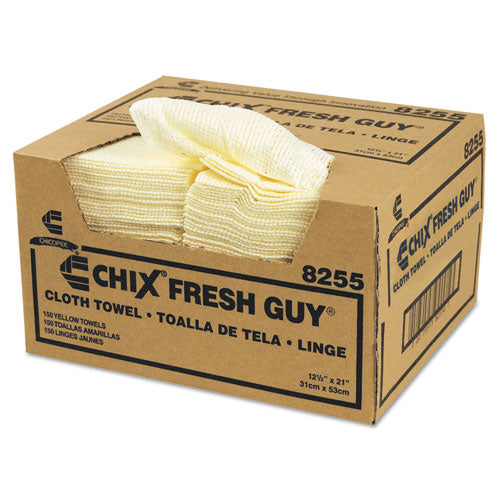 Fresh Guy Towels, 13.5 x 13.5, Yellow, 150/Carton-(CHI8255)