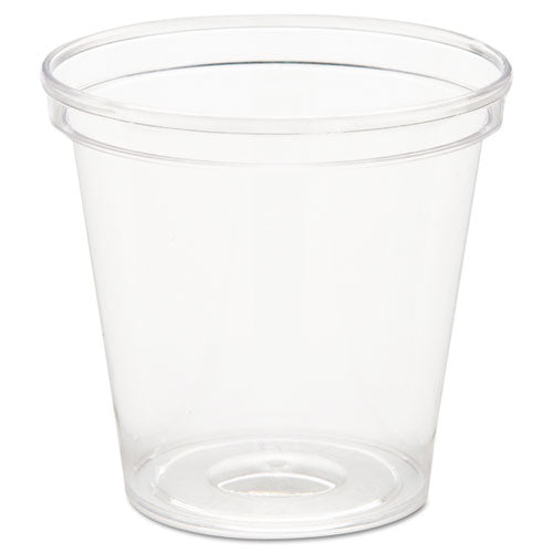 Comet Plastic Portion/Shot Glass, 1 oz, Clear, 50/Pack, 50 Packs/Carton-(WNAP10)