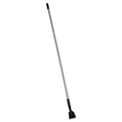 Snap-On Fiberglass Dust Mop Handle, 1" dia x 60", Gray/Black-(RCPM146)