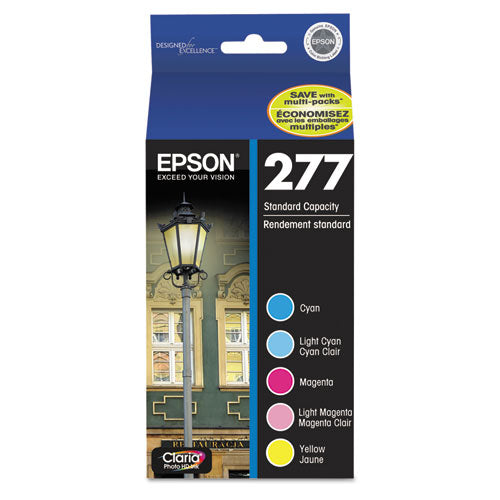 T277920-S (277) Claria Ink, 360 Page-Yield, Cyan/Light Cyan/Light Magenta/Magenta/Yellow-(EPST277920S)
