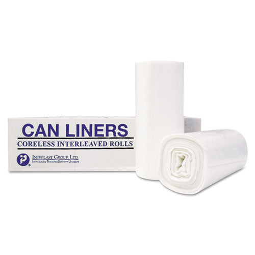 High-Density Commercial Can Liners Value Pack, 55 gal, 11 microns, 36" x 58", Clear, 25 Bags/Roll, 8 Rolls/Carton-(IBSVALH3660N12)