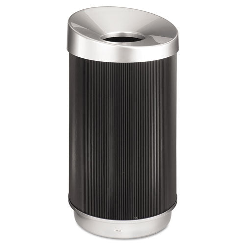 At-Your-Disposal Vertex Receptacle, 38 gal, Polyethylene, Black-(SAF9799BL)