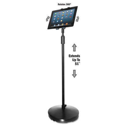 Floor Stand for iPad and Other Tablets, Black-(KTKTS890)