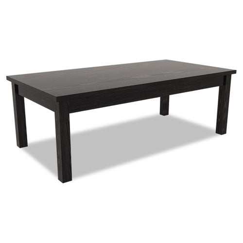 Alera Valencia Series Occasional Table, Rectangle, 47.25w x 19.13d x 16.38h, Black-(ALEVA7548BK)