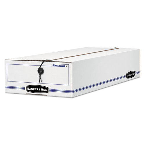 LIBERTY Check and Form Boxes, 6.25" x 24" x 4.5", White/Blue, 12/Carton-(FEL00003)